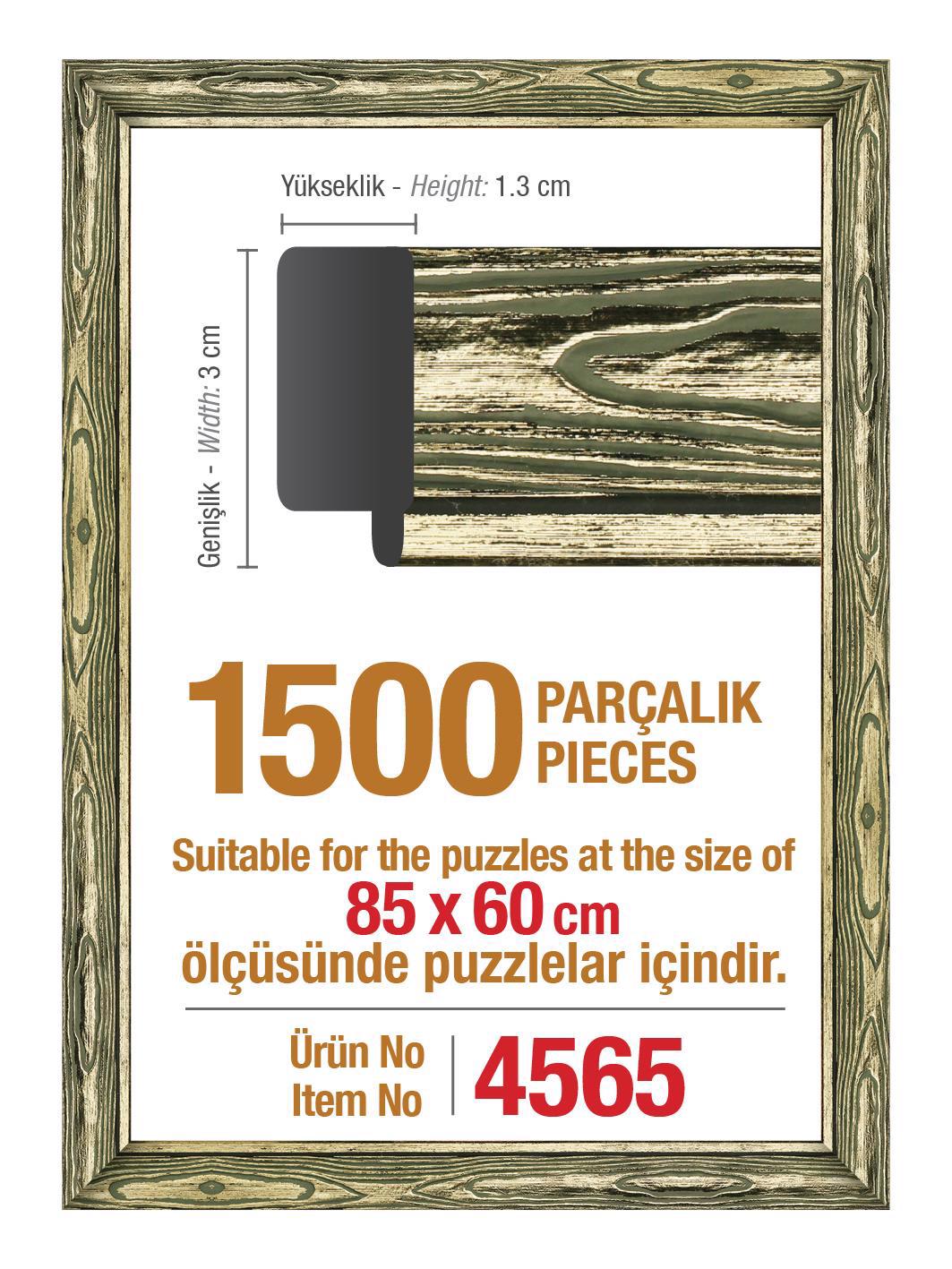 1500'lük Platin 85 x 60 cm Puzzle Çerçevesi