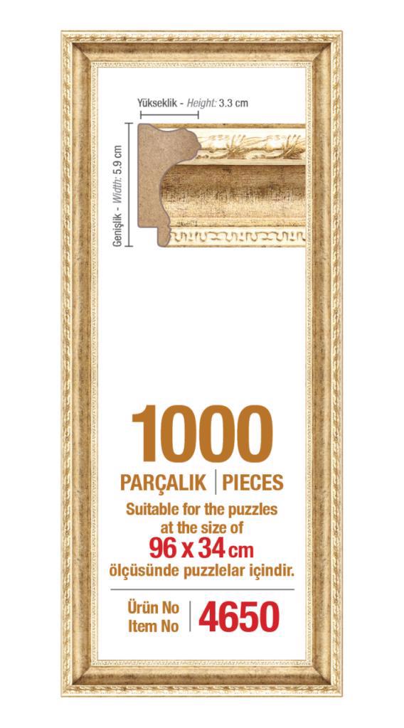 4650 1000'lik Panorama 96 x 34 cm Puzzle Çerçevesi