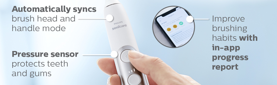 automatically syncs brush head and handle mode