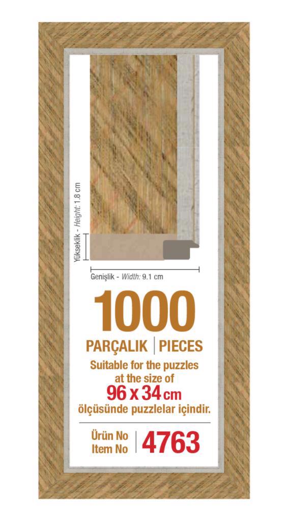 4763 1000'lik Panorama 96 x 34 cm Puzzle Çerçevesi