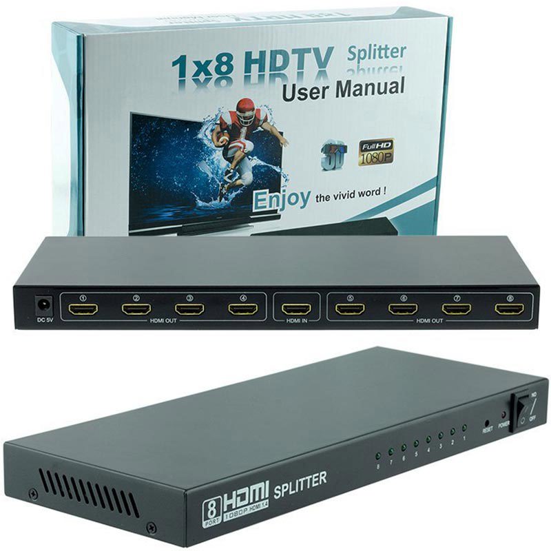 Powermaster 8'li HDMI Dağıtıcı