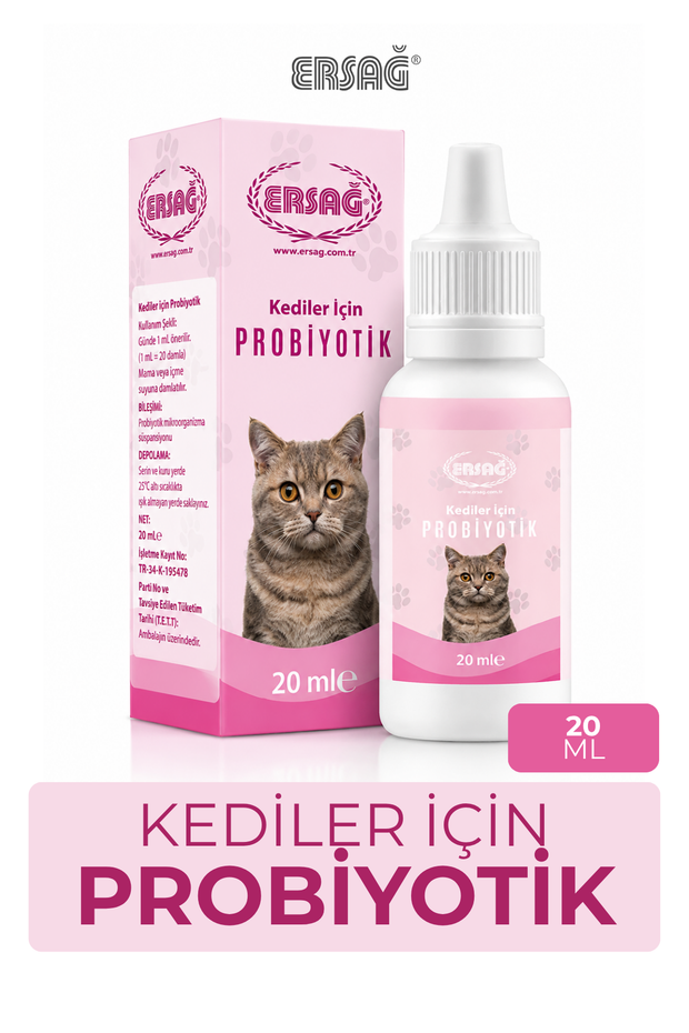 ERSAĞ Kediler İçin Probiyotik Destek 20 ML