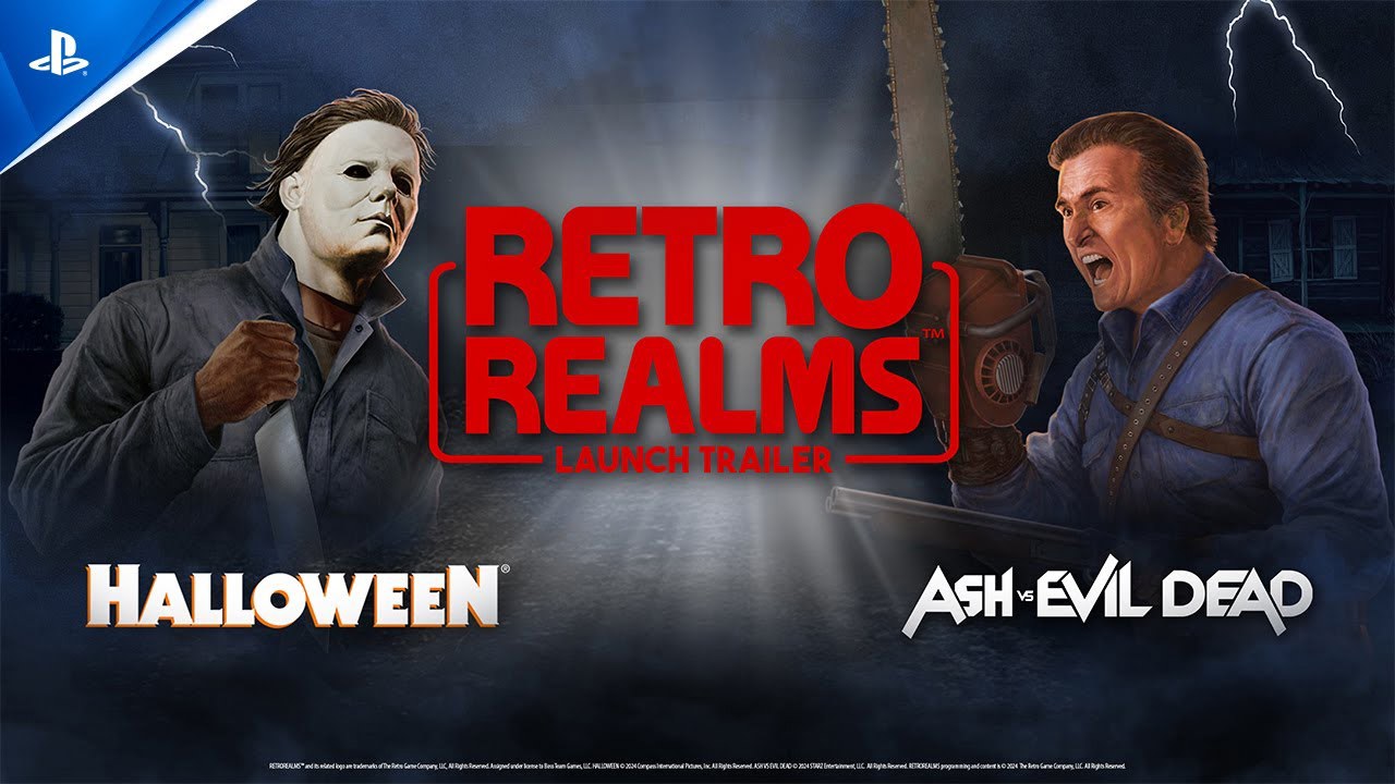 RetroRealms Halloween and Ash vs Evil Dead - Launch Trailer | PS5 & PS4 Games - YouTube