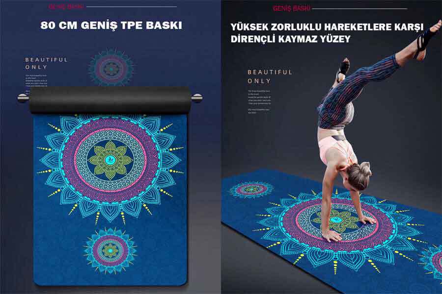 Tusi Yoga Matı ve Pilates Minderi Geyik