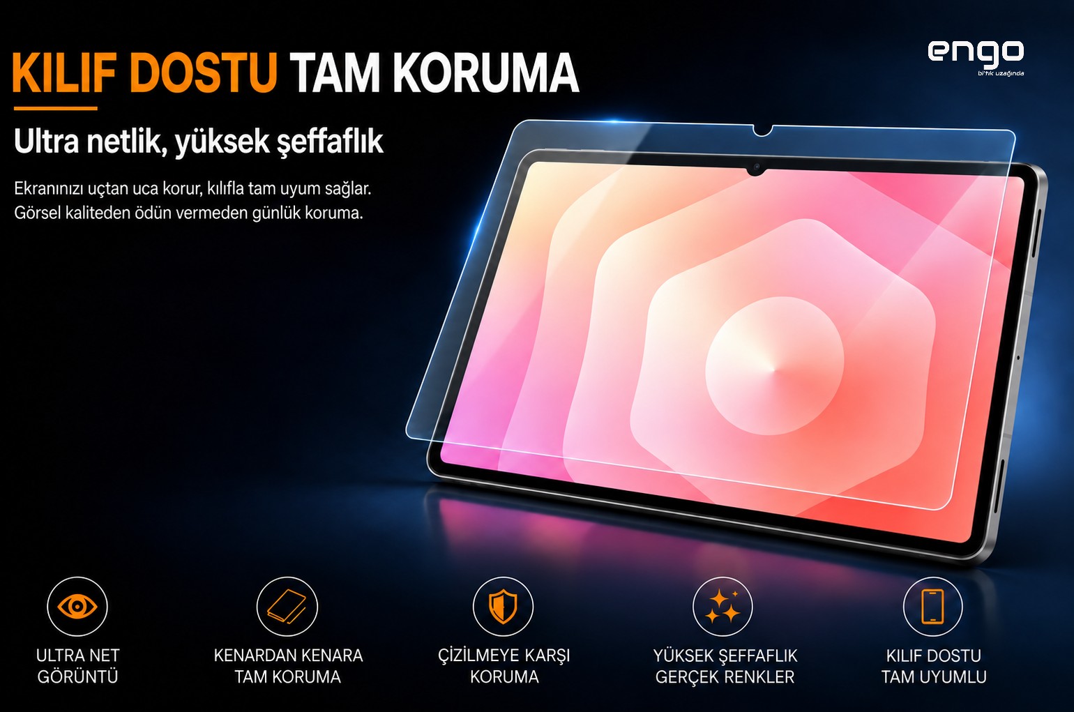 Samsung Galaxy Tab S12 Ultra İle Uyumlu Ekran Koruyucu 14.6 İnç SM-X940 Kırılmaz Esnek Nano Cam, Çizilmeye Ve Darbeye Dayanıklı Koruma, HD Şeffaf