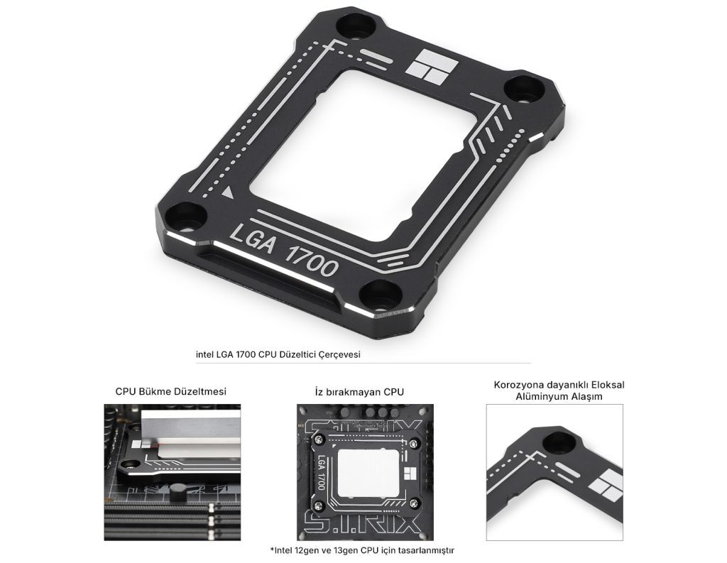 Thermalright Lga 1700 Siyah Guclendirme Kiti Lga 17xx Bcf Black H1