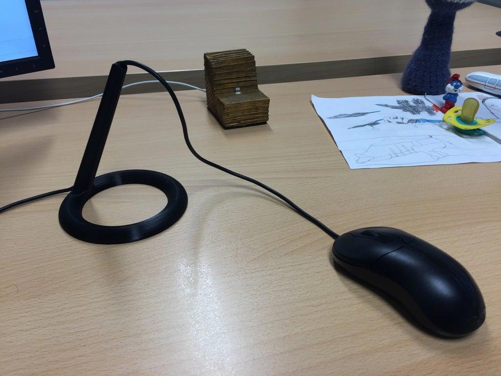 Fare Mouse Kablo Tutacağı Organizer Aparat Aparatı Tutucu Stand Fare Mouse Kablo Tutacağı Organizer Aparat Aparatı Tutucu Stand