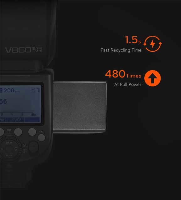 Godox V860III-C Canon Uyumlu Tepe Flaşı
