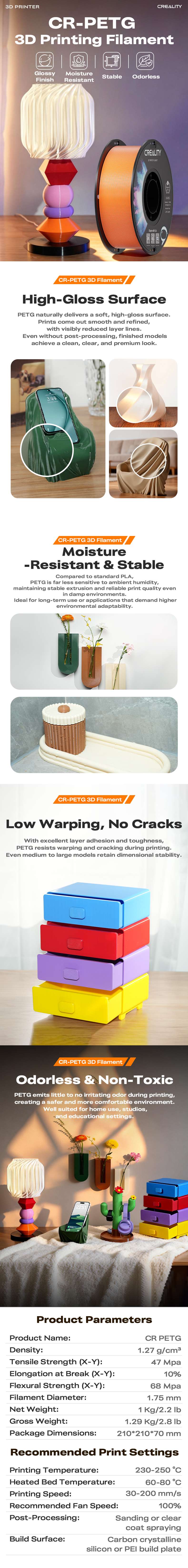 creality cr petg filament