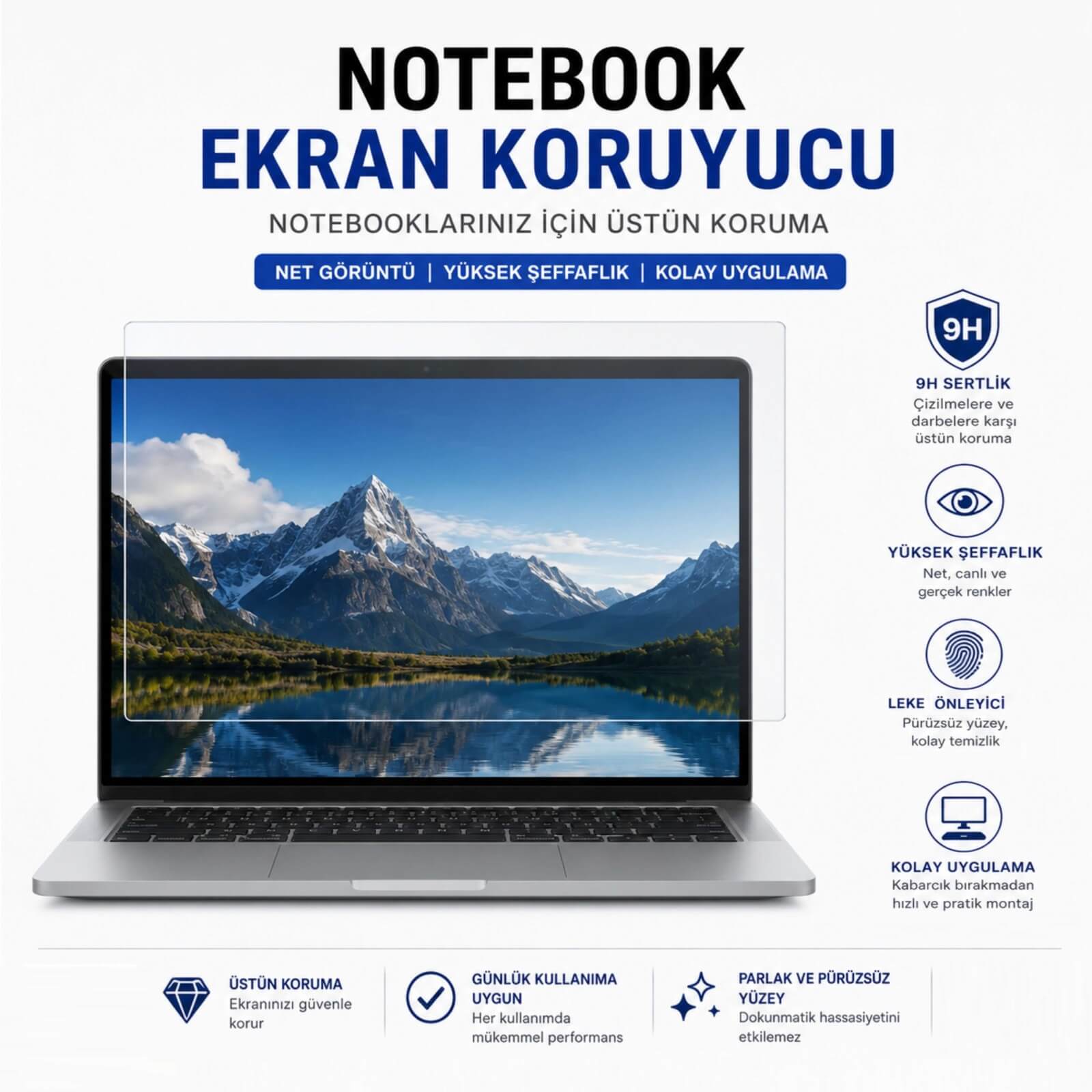 Asus TUF Gaming A16 16 inç Ekran Koruyucu 9H Nano Şeffaf