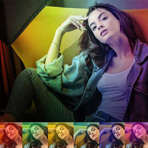 Gdx Pro TLB-500 RGB İkili Set - Fotoğraf & Video Çekim Işığı (Dimmerli)