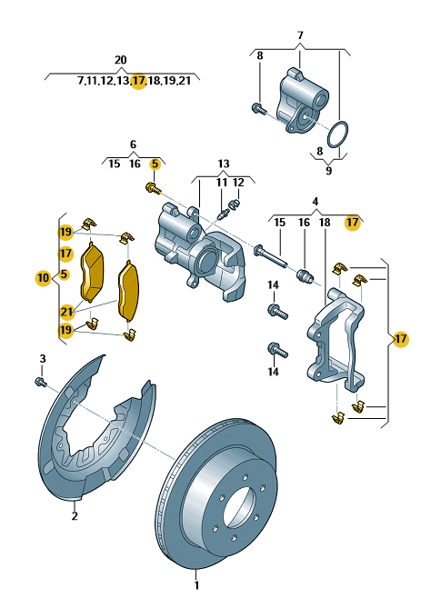 Van Parts Direct VW Amarok 2023 Onwards Rear Brake Pads | Genuine VW Commercial Parts