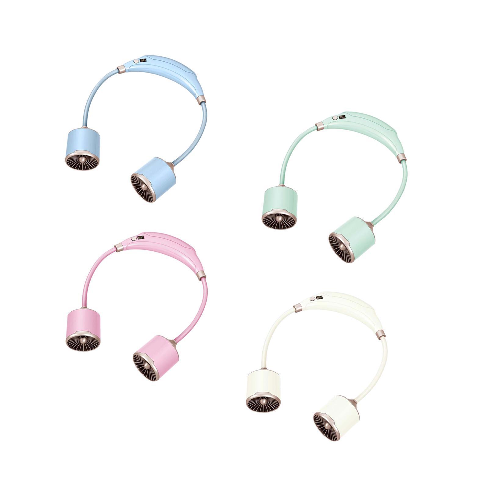 Neck Hanging Fan Wearable Personal Fan Low Noise Neck Cooling Fan Cooling Wearable Fan for Hiking Indoor Outdoor Sports Home Neck Hanging Fan Wearable Personal Fan Low Noise Neck Cooling Fan Cooling Wearable Fan for Hiking Indoor Outdoor Sports Home