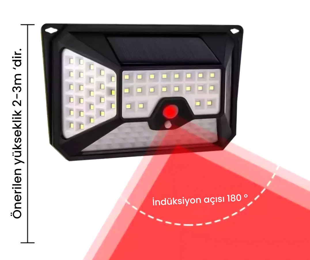 Powermaster Sensörlü Smd Ledli Solar Lamba YT-109 Görsel
