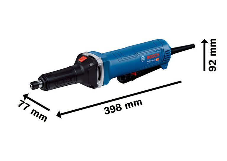 Kompakt tasarıma sahip Bosch GGS 30 LPS düz taşlama makinesi.