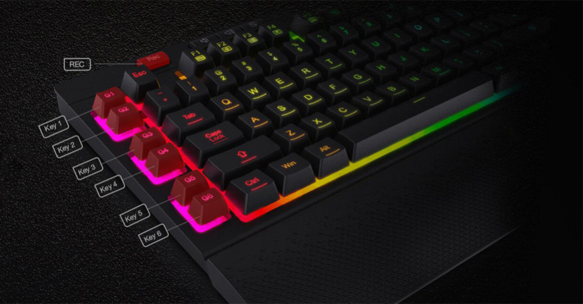Redragon K512 Shiva RGB TR Q Membrane Mekanik Hisli Kablolu Gaming Klavye
