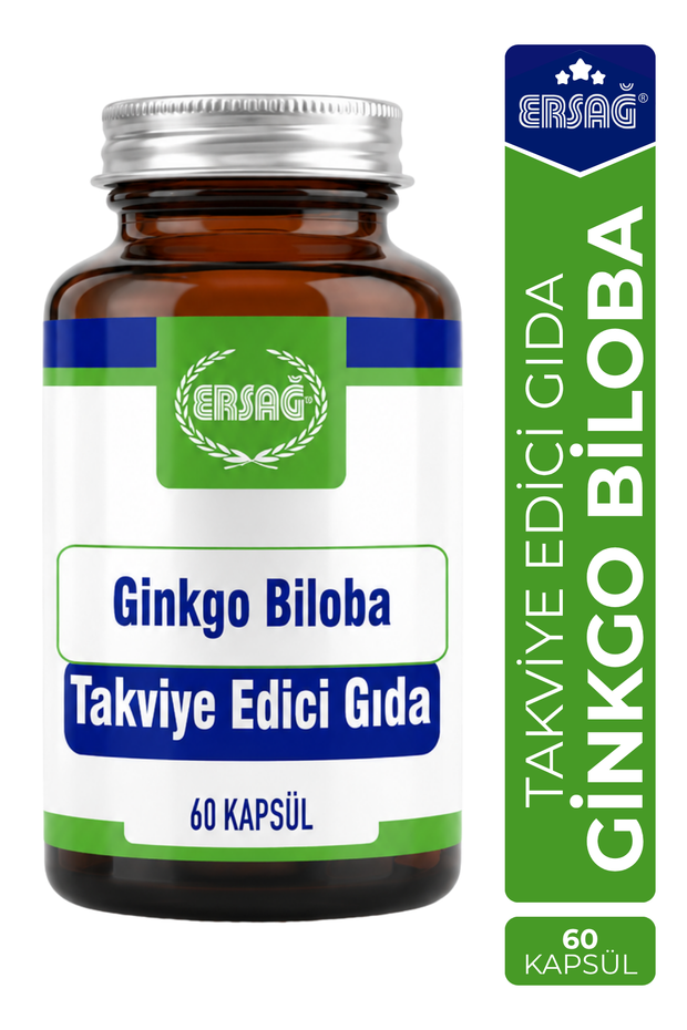 ERSAĞ Ginkgo Biloba Takviye Edici Gıda 60 Kapsül