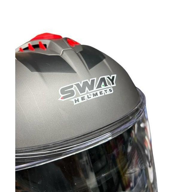 sooh sunny 12インチ　鬼レア　グラビ Sway Xbyc 865 Full Face Güneş Gözlüklü Kapalı Motosiklet Kaskı XL