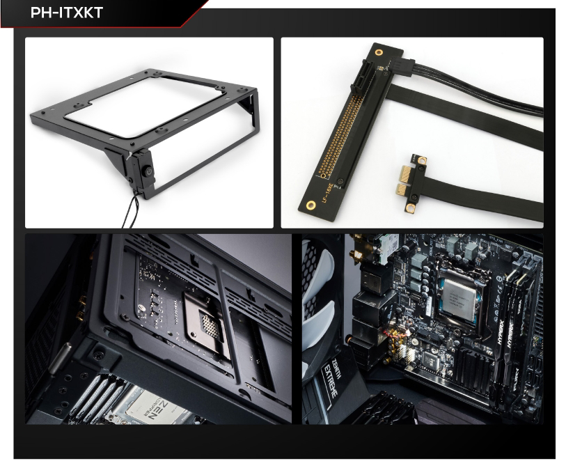 Phanteks Evolv X için Mini-ITX Çift Sistem Montaj Kiti