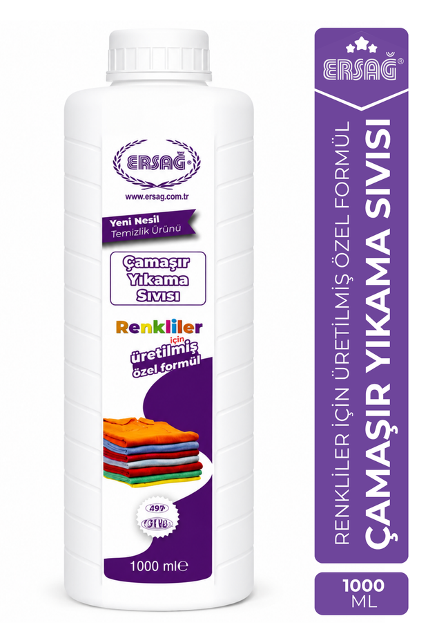 Ersağ Yeni Nesil Renkliler İçin Çamaşır Yıkama Sıvısı