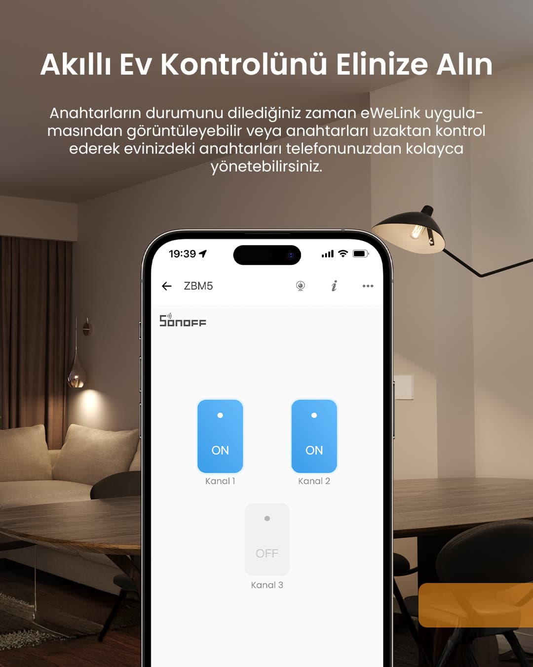 ZBM5-3c-80W ZigBee Akıllı Duvar Anahtarı Nötr ve Nötrsüz Uyumlu