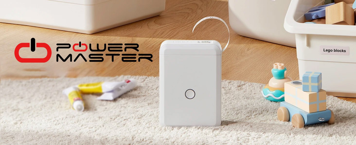 Powermaster PM-20343 Kablosuz Taşınabilir Bluetooth'lu Etiket Makinesi