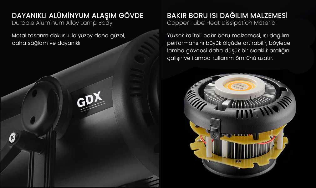 Gdx Exc-180RGB-II Rgb Led Video Işığı 