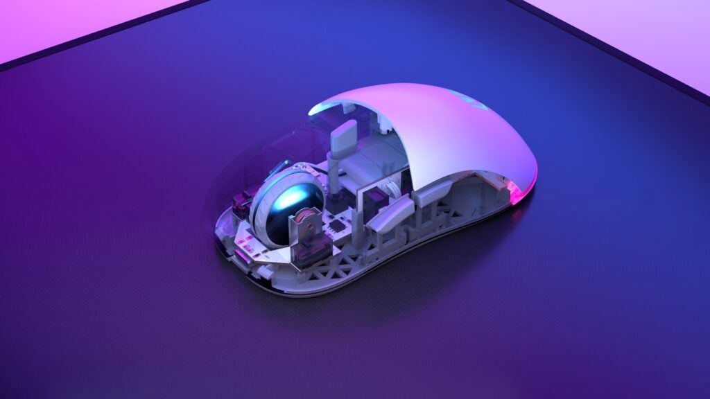 Endorfy Gem Plus Wireless Onyx White Argb Mouse H3