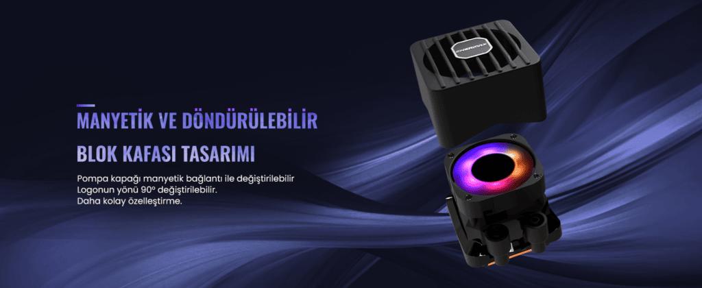 Enermax Liqmaxflo Argb 360mm Intel Amd Uyumlu Islemci Sivi Sogutucu Elc Lmf360t Argb 2 Yil Birebir Degisim Garantili H2