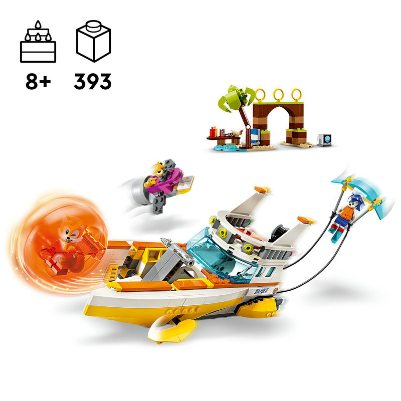 Tails ve Sonic ile hızlı tekne eğlencesi