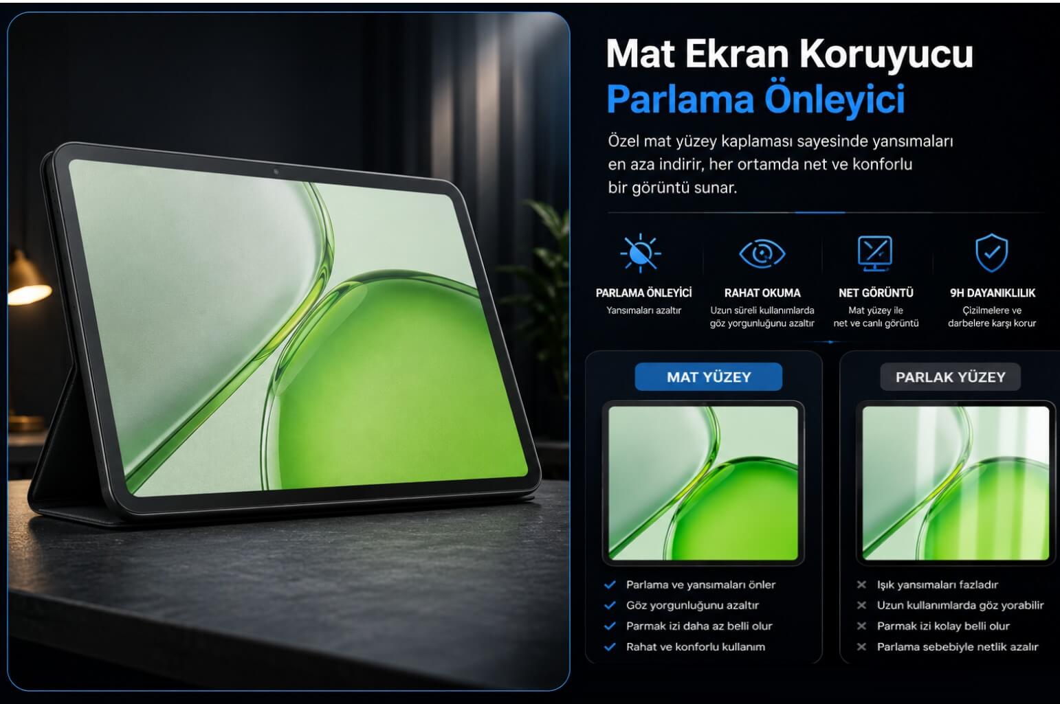 Honor Pad X9b Max Mat Ekran Koruyucu 13 İnç