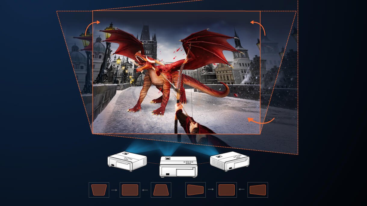 BenQ konsol oyun projektörünün 2B Keystone'u