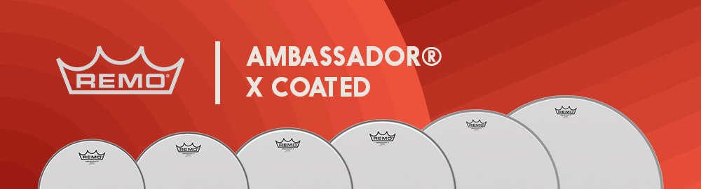 >REMO AMBASSADOR® X COATED >REMO AMBASSADOR® X COATED