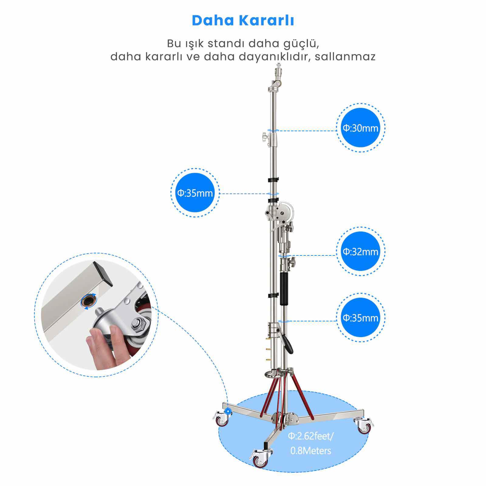 Gdx BS-300 Plus Boom Stand Deve Boynu