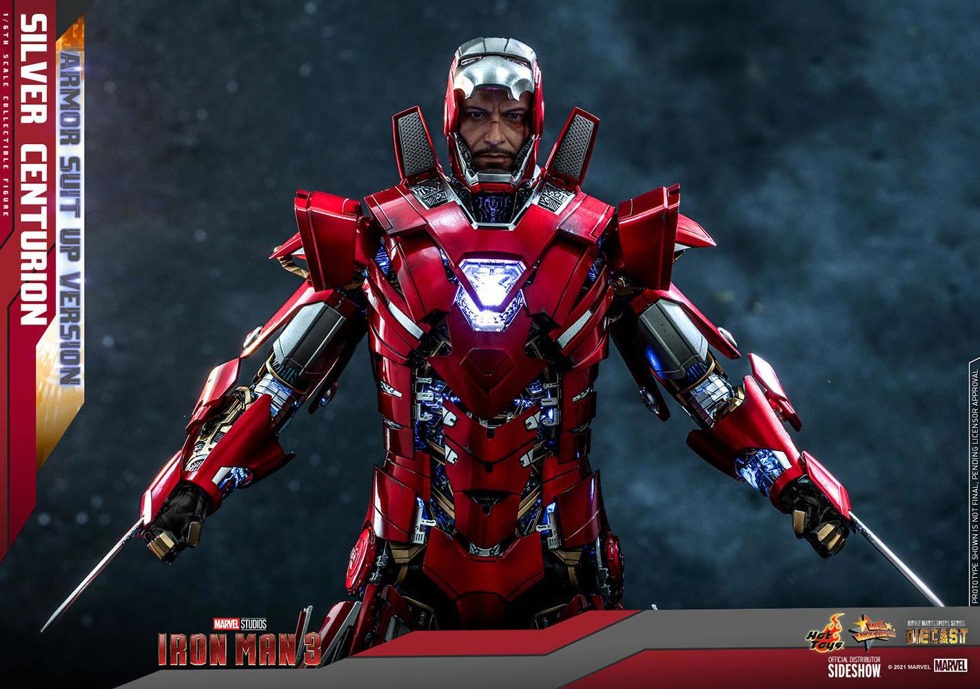 Hot Toys Silver Centurion (Armor Suit Up Version) Diecast Sixth