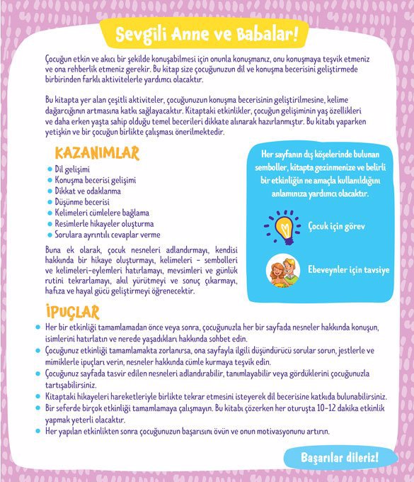 2-4 Yaş Dil ve Konuşma Becerisi