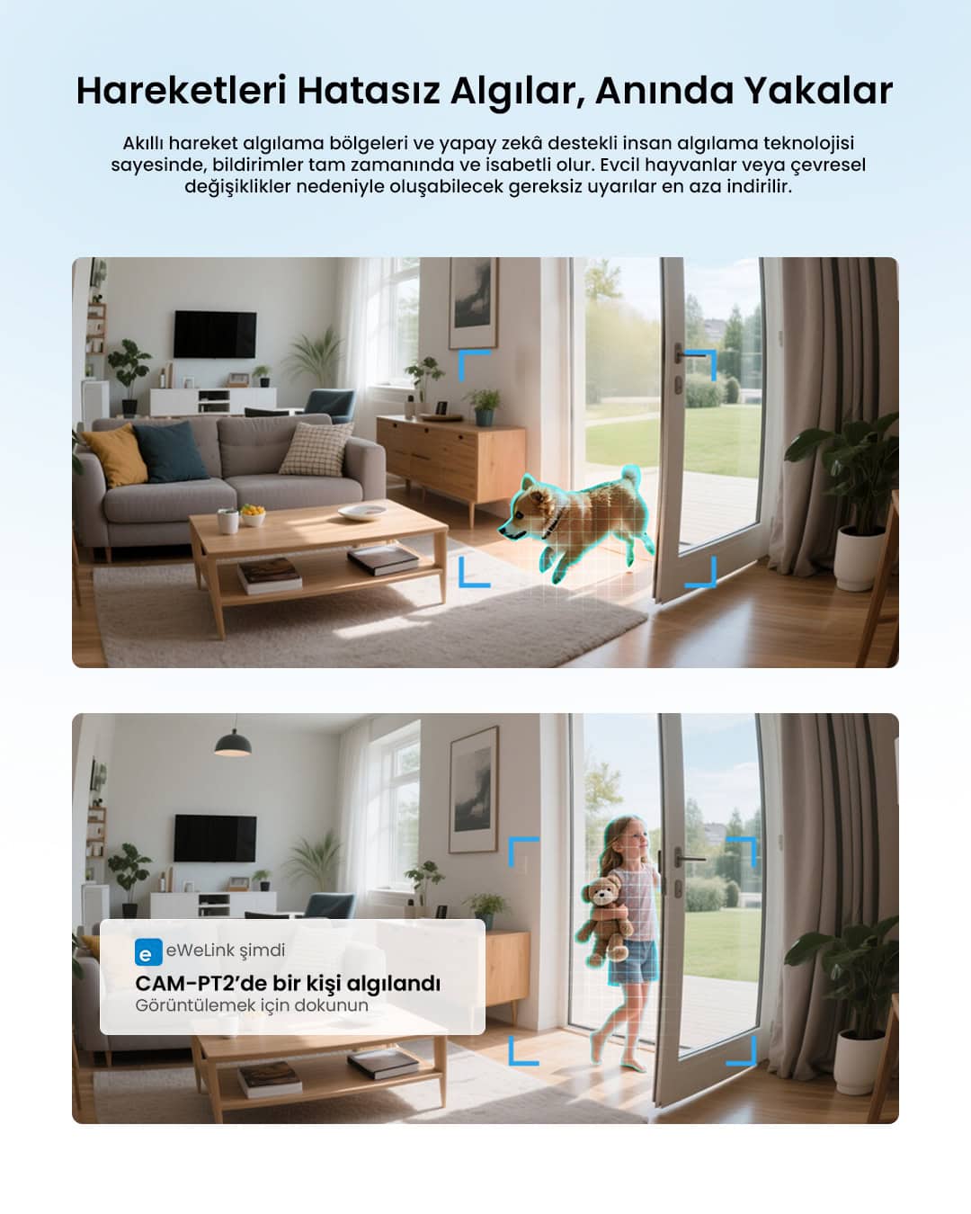 SONOFF CAM Pan-Tilt 2 Akıllı Kamera 360° Hareketli