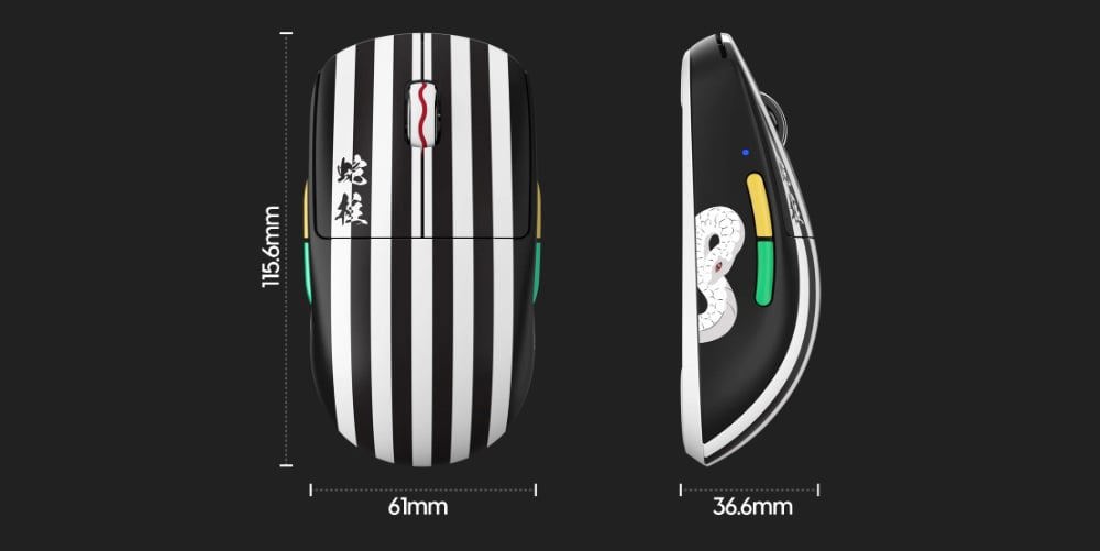 Pulsar X2a Demon Slayer Iguro Obanai Mouse H5