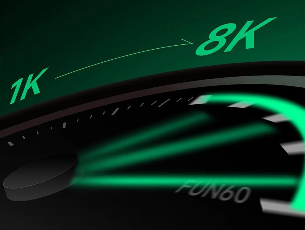 Akko Monsgeek Fun60 Pro Shine Through Black Gaming Klavye H4