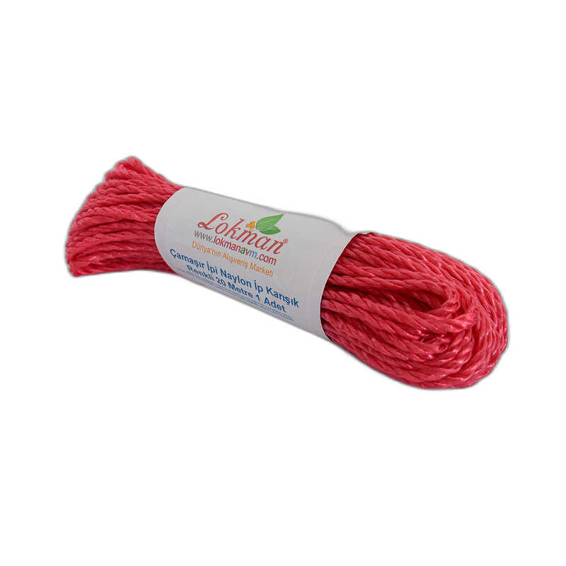 LOKMANAVM ÇAMAŞIR İPİ NAYLON İP KARIŞIK RENKLİ 20 METRE 1 ADET LOKMANAVM ÇAMAŞIR İPİ NAYLON İP KARIŞIK RENKLİ 20 METRE 1 ADET