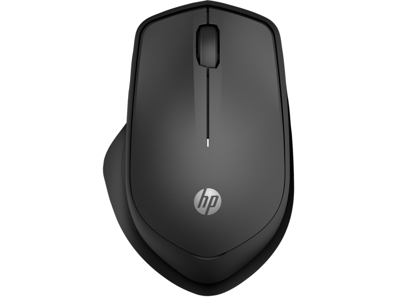 20C2 - HP Wireless Silent 280M Mouse (Jet Black) Top Down