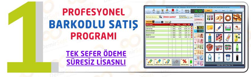 Barkodlu Satış Programı Barkod Okuyucu - Etiket Yazıcı