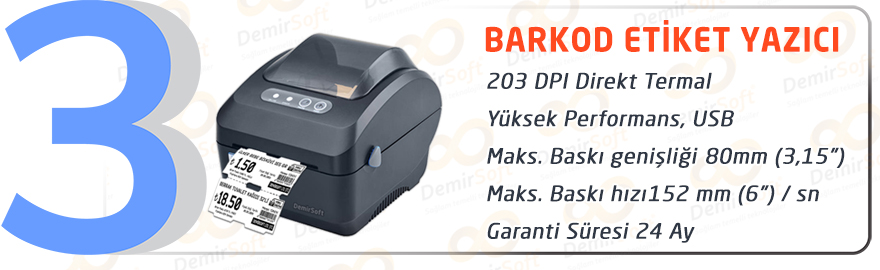 Barkodlu Satış Programı Barkod Okuyucu - Etiket Yazıcı