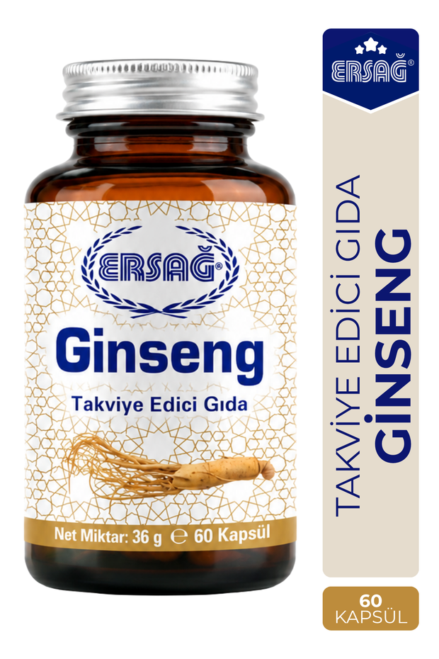 ERSAĞ Ginseng Takviye Edici Gıda 60 Kapsül