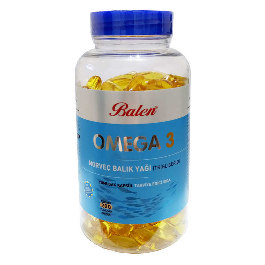 BALEN OMEGA 3 NORVEÇ BALIK YAĞI İÇEREN KAPSÜL BALEN OMEGA 3 NORVEÇ BALIK YAĞI İÇEREN KAPSÜL