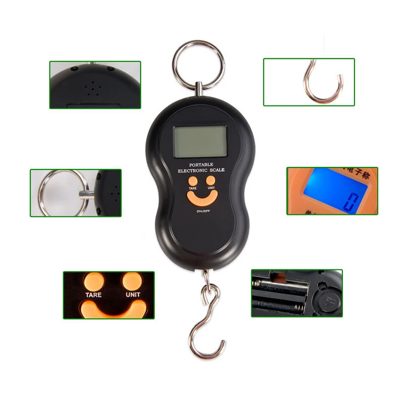 PM-16046 Pilli Taşınabilir Dijital Terazi (50Kg) Görsel