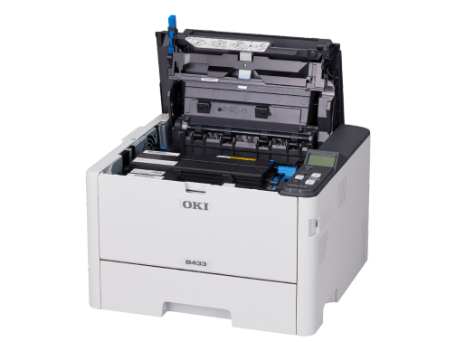 OKI B433DN toner bölmesi açık
