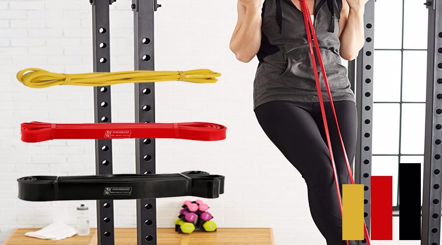 Powerband Direnç Lastiği ve Egzersiz Bandı Hafif Direnç Seti 3 Adet