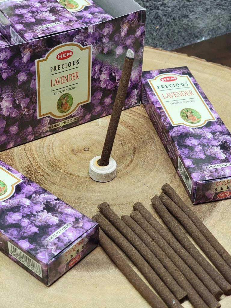 HEM Precious Lavander Dhoop Stick Kısa Çubuk Tütsü 25g Lavanta