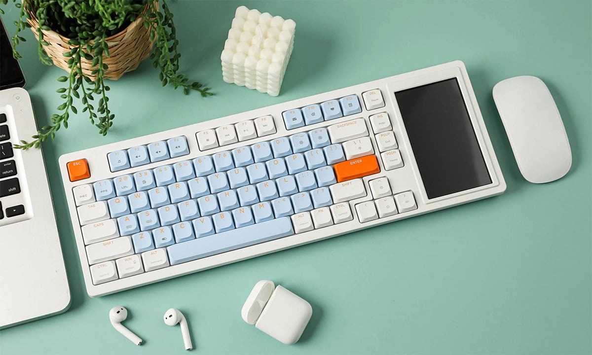 AJAZZ AKP815 Blue White Orange Huannuo Short Tea Switch RGB Mekanik ...